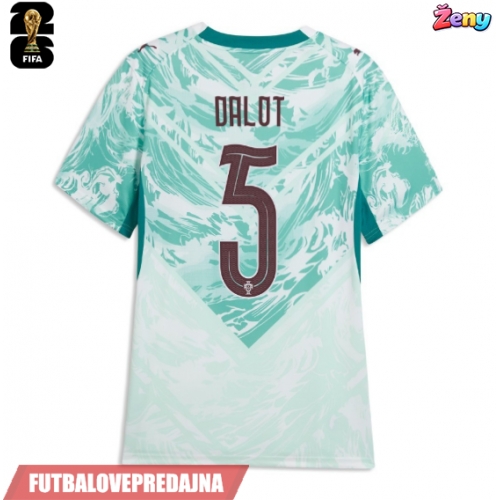 Lacne Ženy Futbalové dres Portugalsko Diogo Dalot #5 MS 2026 Krátky Rukáv - Preč